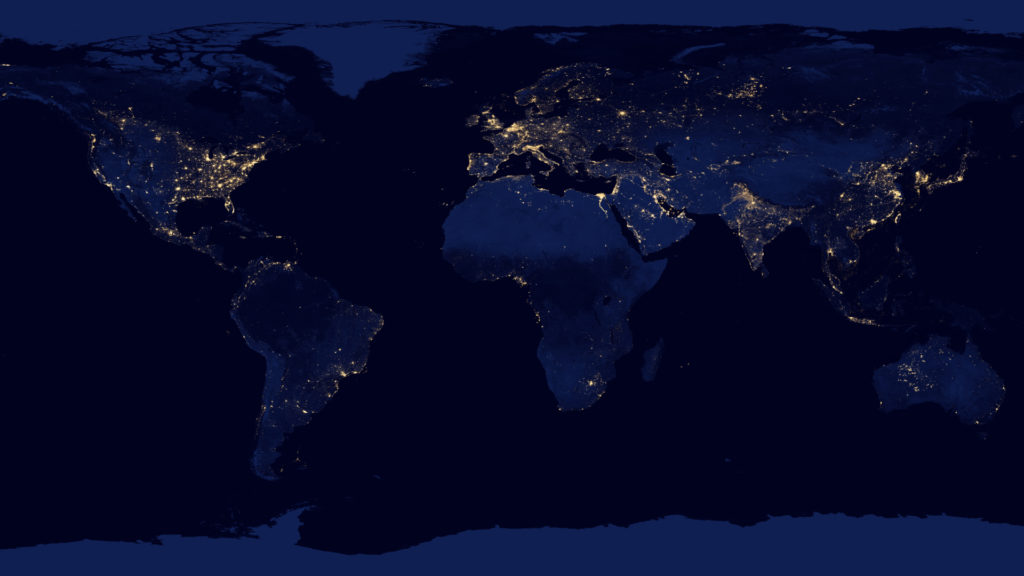 The earth at night NASA Earth Observatory