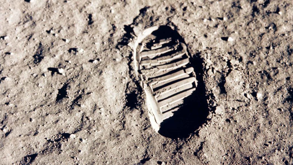 Petjada de l'astronauta Buzz Aldrin sobre la Lluna