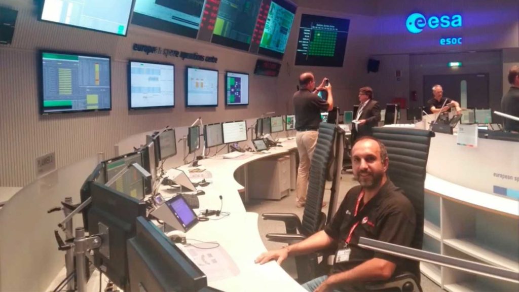 Lluís Gesa durant el projecte LISA Pathfinder