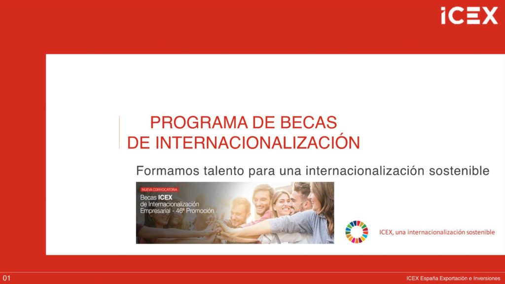 ICEX presentación becas