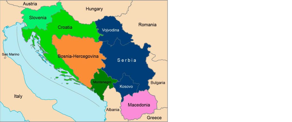 Iugoslàvia mapa